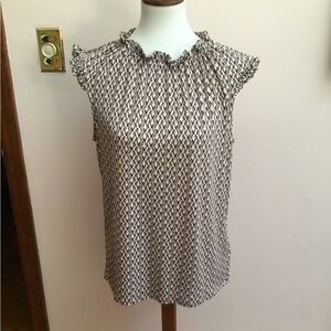 Adrianna Papell Sleeveless Abstract Print Top